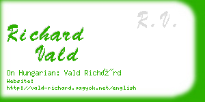 richard vald business card